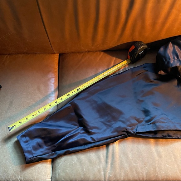 COS cropped hooded nylon crop jacket navy sleeve zip sporty luxe designer - Picture 15 of 15